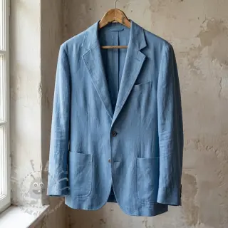 Viskoza s lanom BUBBLY old blue