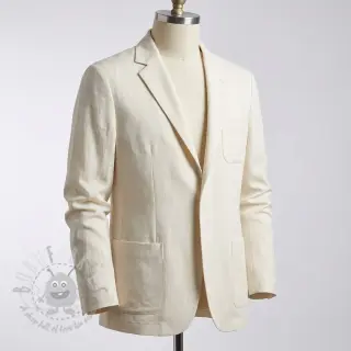 Viskoza s lanom BUBBLY off white
