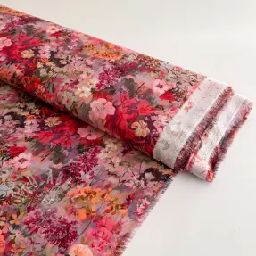 Viskoza RAYON POPLIN Blossoms design A