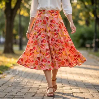 Viskoza RAYON POPLIN Fruity design B
