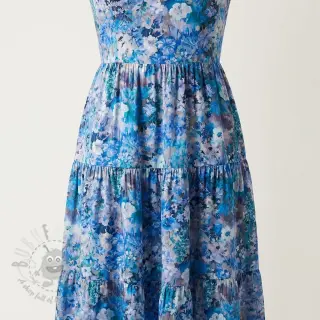 Viskoza RAYON POPLIN Blossoms design C