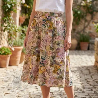 Viskoza RAYON POPLIN Blossoms design B