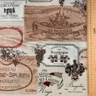 Dekorativna tkanina Linenlook Wine label box