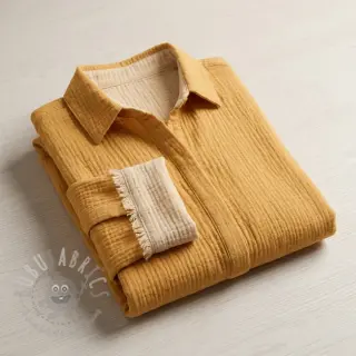 Tetra Tkanina/Muslin DOUBLE FACE old yellow