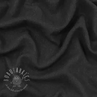 Viskoza s lanom WASHED black