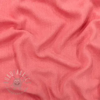 Viskoza s lanom WASHED coral