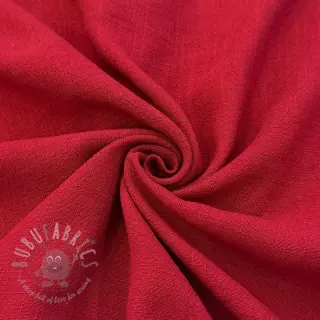 Viskoza s lanom WASHED dark red
