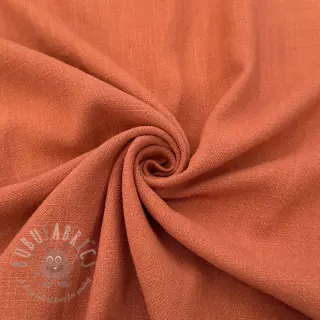 Viskoza s lanom WASHED terracotta