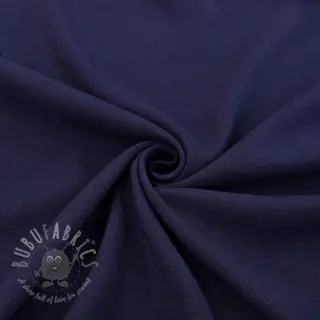 Viskoza s lanom WASHED navy