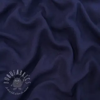 Viskoza s lanom WASHED navy