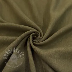 Viskoza s lanom WASHED olive