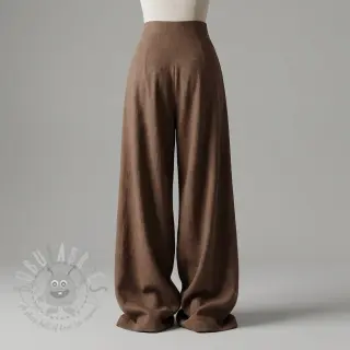 Viskoza s lanom WASHED light brown