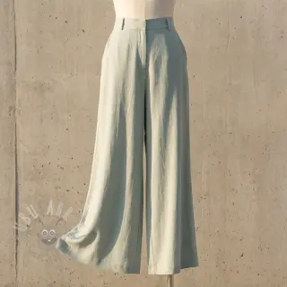 Viskoza s lanom WASHED mint