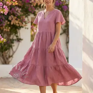 Viskoza s lanom WASHED old pink