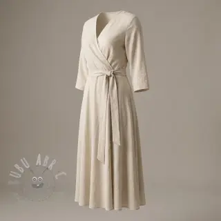 Viskoza s lanom WASHED light beige