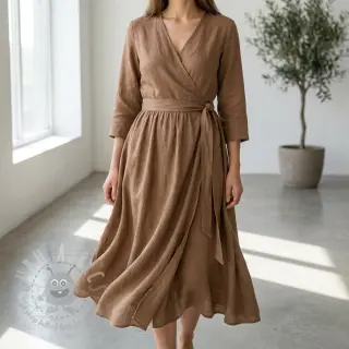 Viskoza s lanom WASHED earth