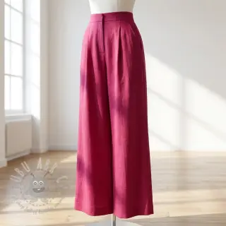 Viskoza s lanom WASHED berry