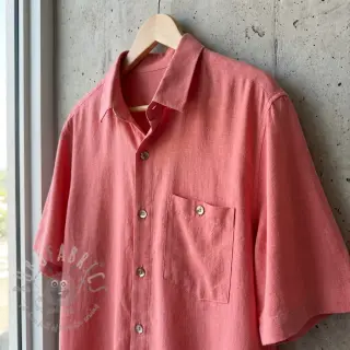 Viskoza s lanom WASHED coral