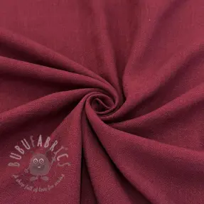 Viskoza s lanom WASHED wine red