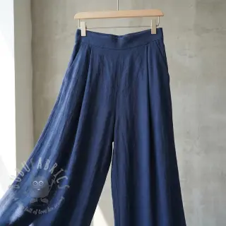 Viskoza s lanom WASHED marine