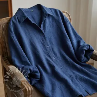 Viskoza s lanom WASHED marine