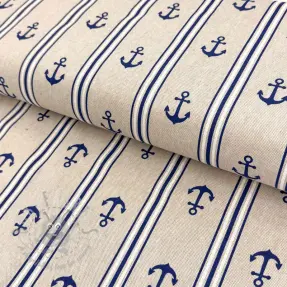 Dekorativna tkanina Linenlook Stripe Maritime