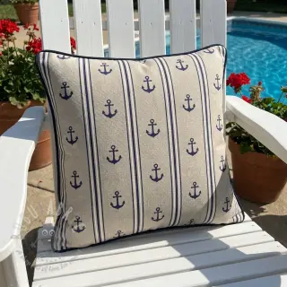 Dekorativna tkanina Linenlook Stripe Maritime