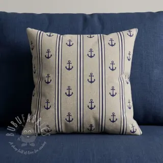 Dekorativna tkanina Linenlook Stripe Maritime