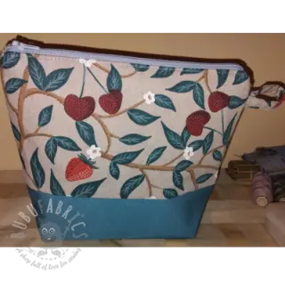 Dekorativna tkanina Linenlook Strawberry Cherry