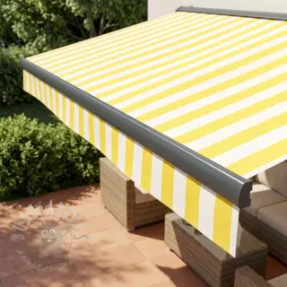 Dekorativna tkanina OUTDOOR PREMIUM Stripe yellow