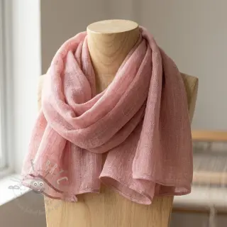 Pamučna tkanina SLUB WASHED old rose