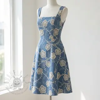 Pamuk JEANS EMBROIDERY Flora design D