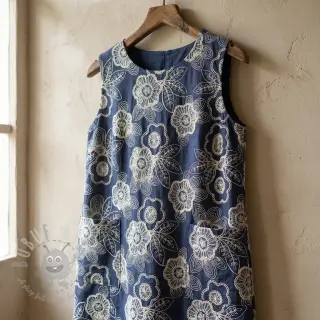 Pamuk JEANS EMBROIDERY Niva design A