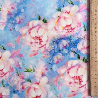 Pamuk SATIN STRETCH Peony roses