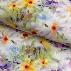 Pamuk SATIN STRETCH Corn flowers
