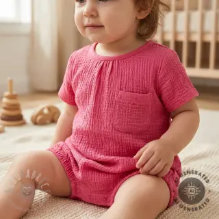 Pamuk SMOGGED EMBROIDERY pink