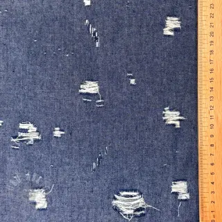 JEANS DENIM 6 OZ Big Holes blue
