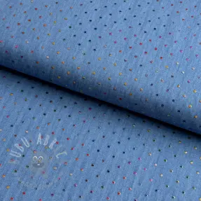 JEANS DENIM 3,8 OZ Drops Metallic blue