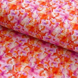 Pamuk EMBROIDERY Viola peach digital print
