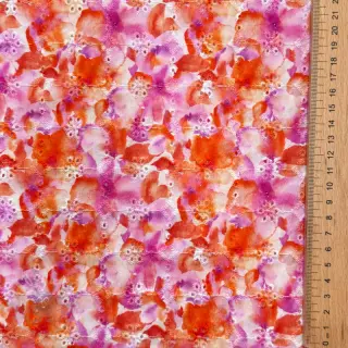 Pamuk EMBROIDERY Viola peach digital print