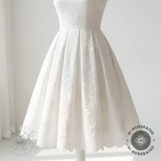 Pamuk EMBROIDERY Catchy Flowy white