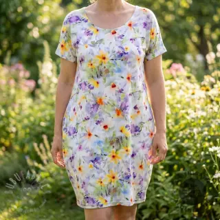 Pamuk SATIN STRETCH Corn flowers