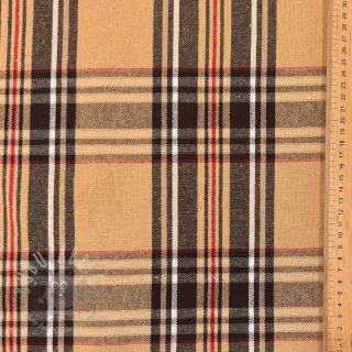 Dekorativna tkanina Ecossais beige coffee
