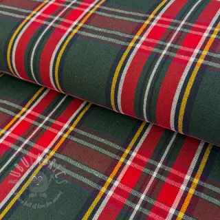 Dekorativna tkanina Ecossais vert rouge
