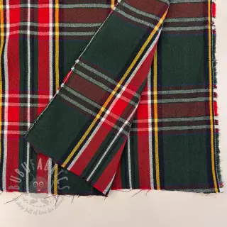 Dekorativna tkanina Ecossais vert rouge