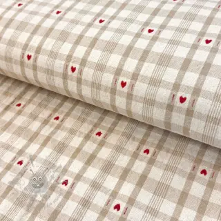 Dekorativna tkanina jacquard Ollon ficelle rouge