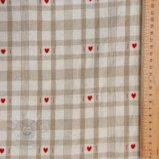 Dekorativna tkanina jacquard Ollon ficelle rouge