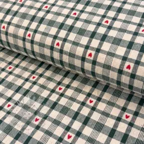 Dekorativna tkanina jacquard Ollon vert rouge