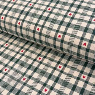 Dekorativna tkanina jacquard Ollon vert rouge