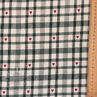 Dekorativna tkanina jacquard Ollon vert rouge